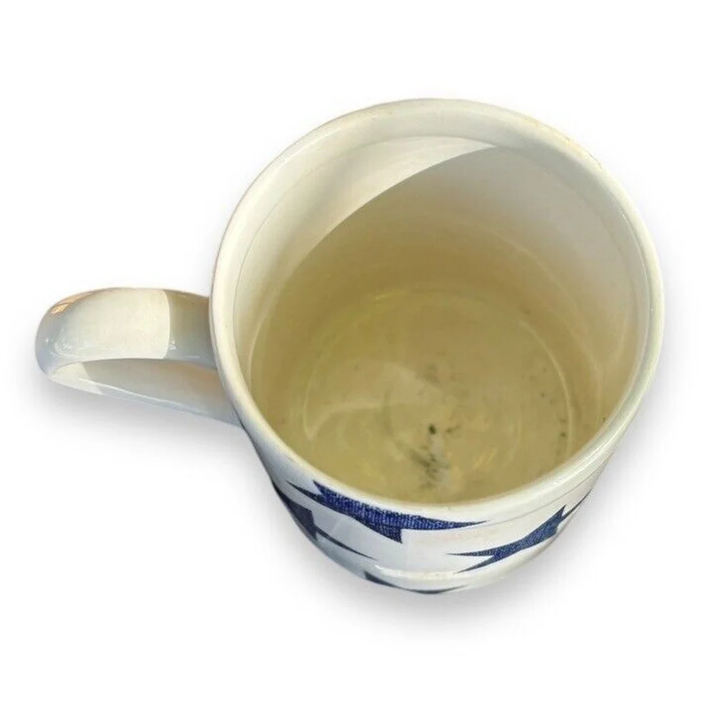 Vtg Royal Stafford BLUE STARS ALL OVER Coffee Mugs